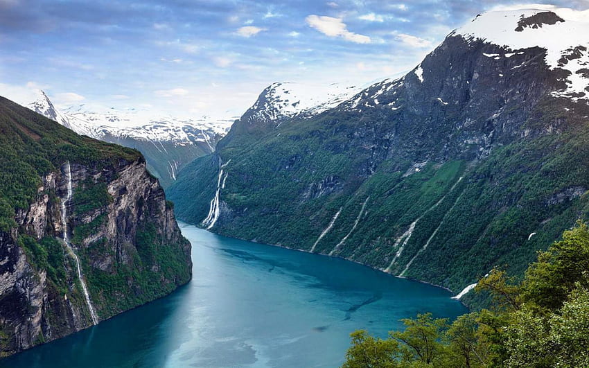 Fjord-Traum, Fluss, Outdoor, Natur, Berge HD-Hintergrundbild