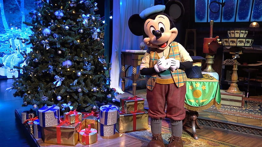 Mickey, Cinderella and Fairy Godmother - Disneyland Paris Magical Christmas Selfie Moments Greeting, 6 Ultra Christmas HD wallpaper