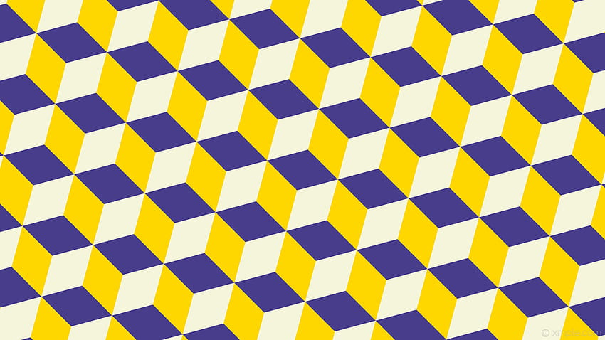 3d cubes purple white yellow dark slate blue gold beige HD wallpaper