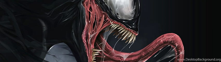 Fond Venom Spider Man 3 Marvel Comic Noir, Marvel 3840X1080 Double Moniteur Fond d'écran HD