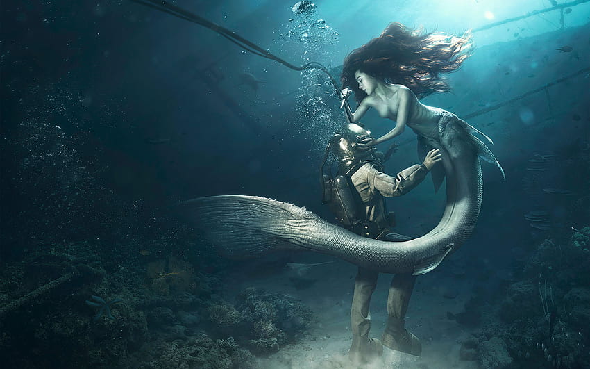 Mermaid, Black Mermaid HD wallpaper | Pxfuel