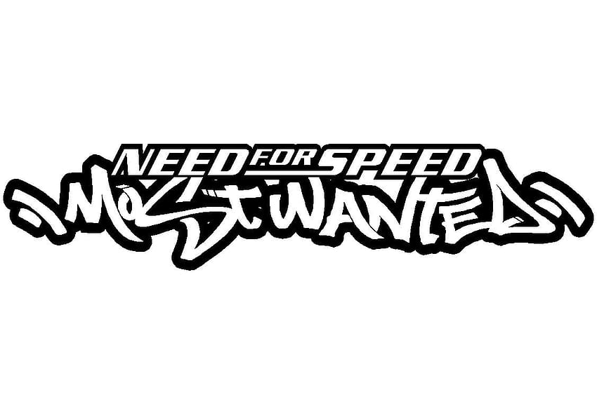 Need For Speed ​​Most Wanted . Забавни стикери за кола, лого на Speed, векторно лого HD тапет