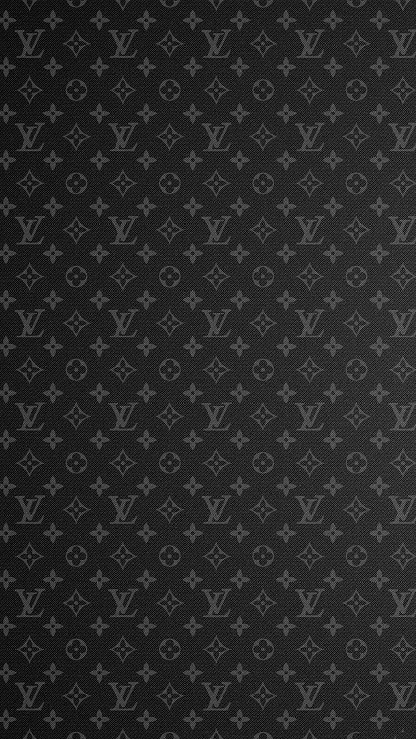 Download Gray And Black Louis Vuitton Print Wallpaper