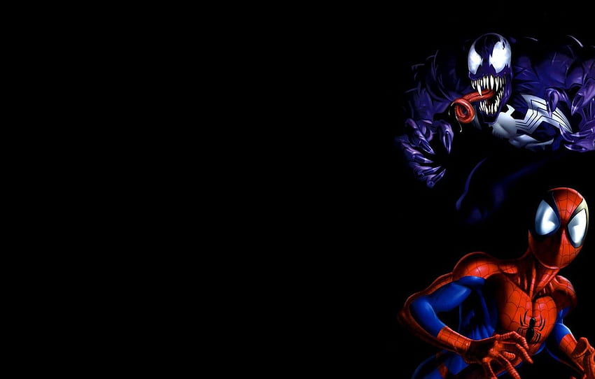 背景, 驚異, コミック, ヴェノム, ピーター・パーカー, スパイダーマン, 究極のスパイダーマン , セクション 続きを読む, Ultimate Venom 高画質の壁紙