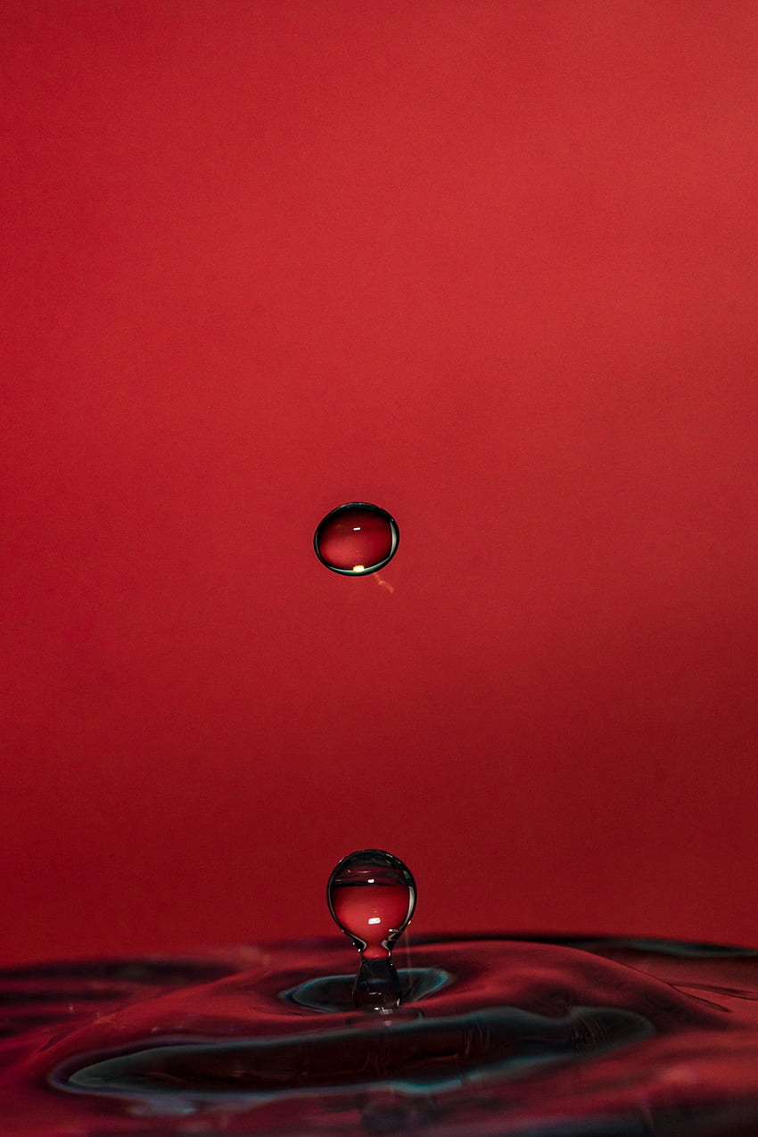 Red Water Drop iPhone . apel, samsung, Fotografi HD phone wallpaper