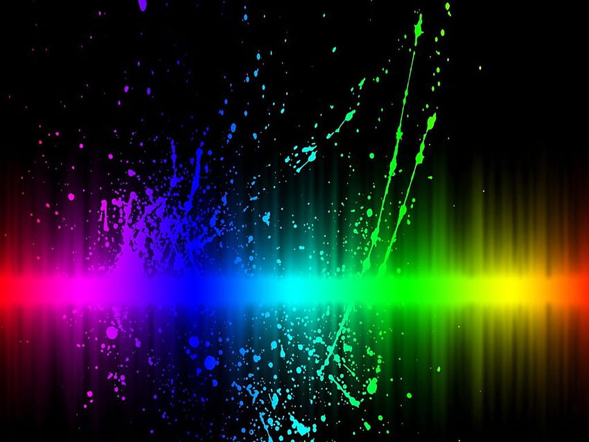 Neon-Spritzerfarbe, grüner Farbspritzer HD-Hintergrundbild