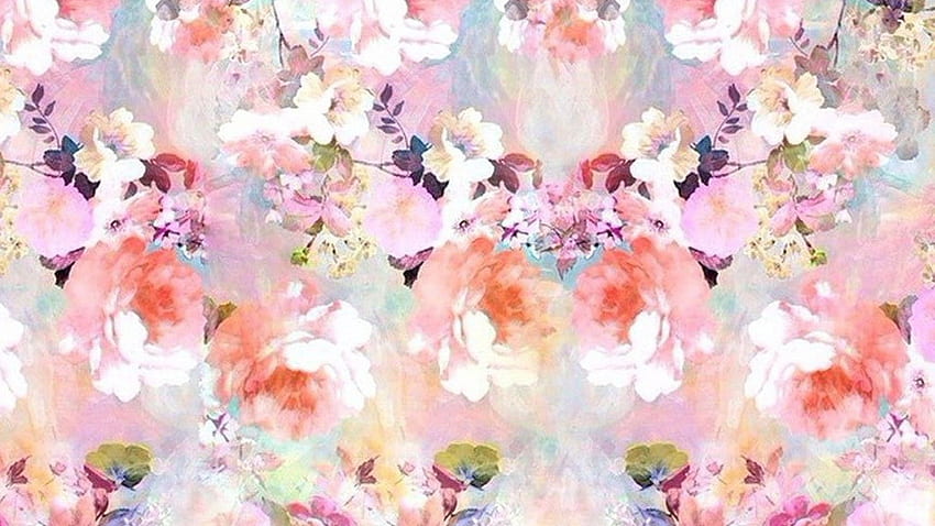 High Resolution Cute Pink Mock Up, Watercolor Flower Computer HD wallpaper