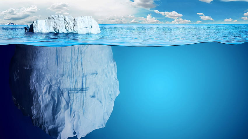 Iceberg Underwater U HD wallpaper