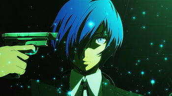 Blue hair, Yuuki Makoto, Persona 3, Anime, City / and Mobile ...