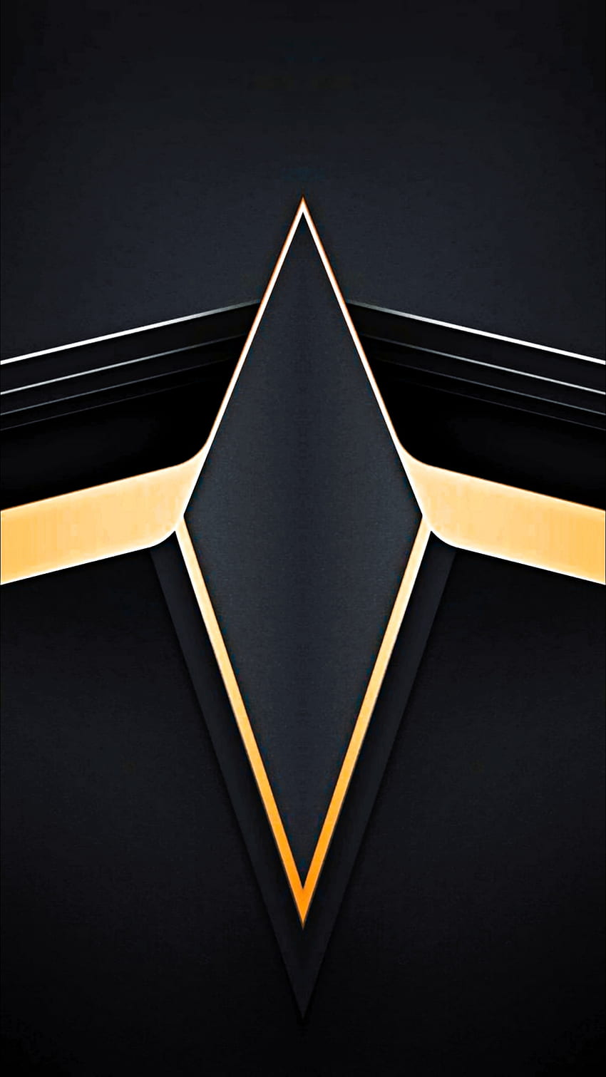 gold black, symbol, diamond, , android, abstract, , iphone, creative HD phone wallpaper