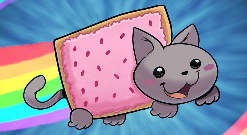 냥 고양이의 드로잉의 컬렉션입니다. 고품질, 클립 아트, Kawaii Nyan Cat HD 월페이퍼
