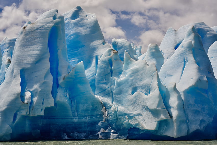 Natura, lód, brzeg, bank, kry lodowe, góra lodowa Tapeta HD