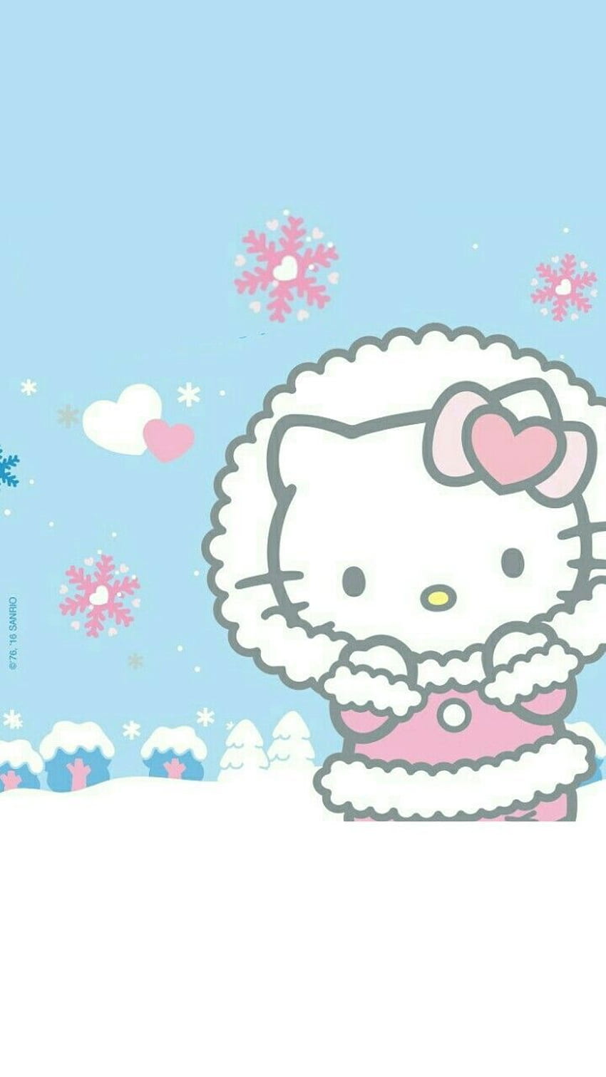 best Hello Kitty . Hello kitty, Background, Hello Kitty Winter HD phone wallpaper