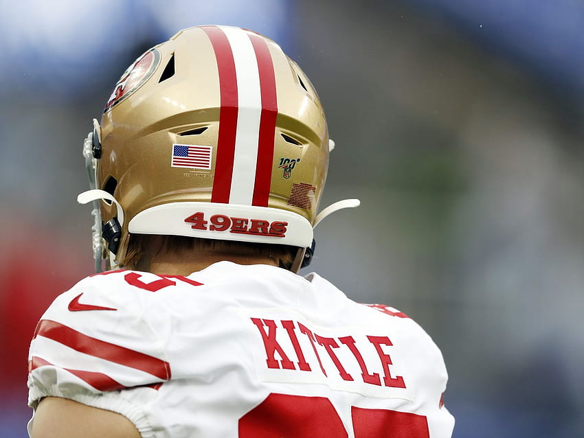 George Kittle fantasy football stats: 49ers TE held catchless in first half vs. Ravens, finishes with two receptions HD wallpaper