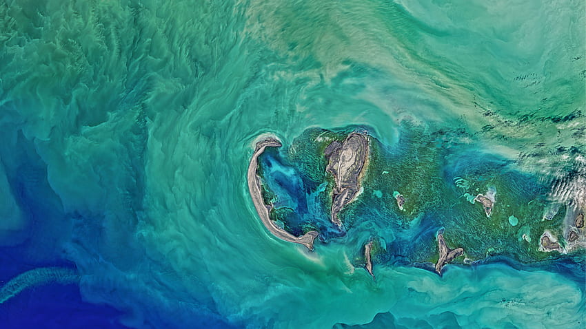 ScreenBeauty. Mar Caspio settentrionale NASA , Nasa 5120x2880 Sfondo HD