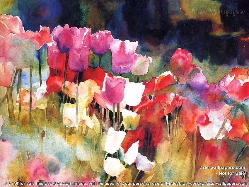 Flower Painting, Spring Flower Painting HD wallpaper | Pxfuel