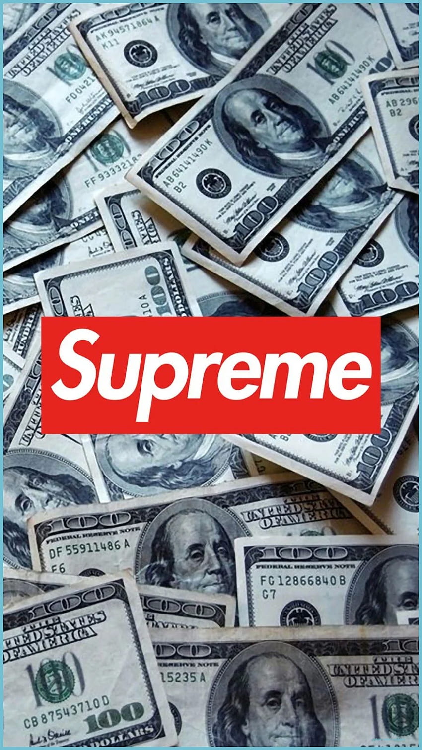 Supreme dollar money stacks HD phone wallpaper  Peakpx