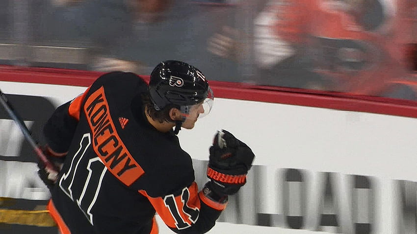 Travis Konecny Scores Flyers' 1st Power Play Goal From Their 2nd HD wallpaper