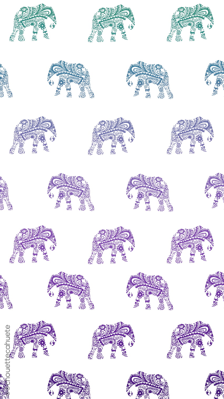 Zentangle Elephants, Elephant Print HD phone wallpaper