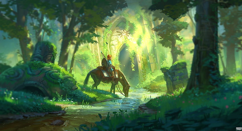 Warsztat Steam::The Legend of Zelda Breath of the Wild Forest Temple BOTW Tapeta HD