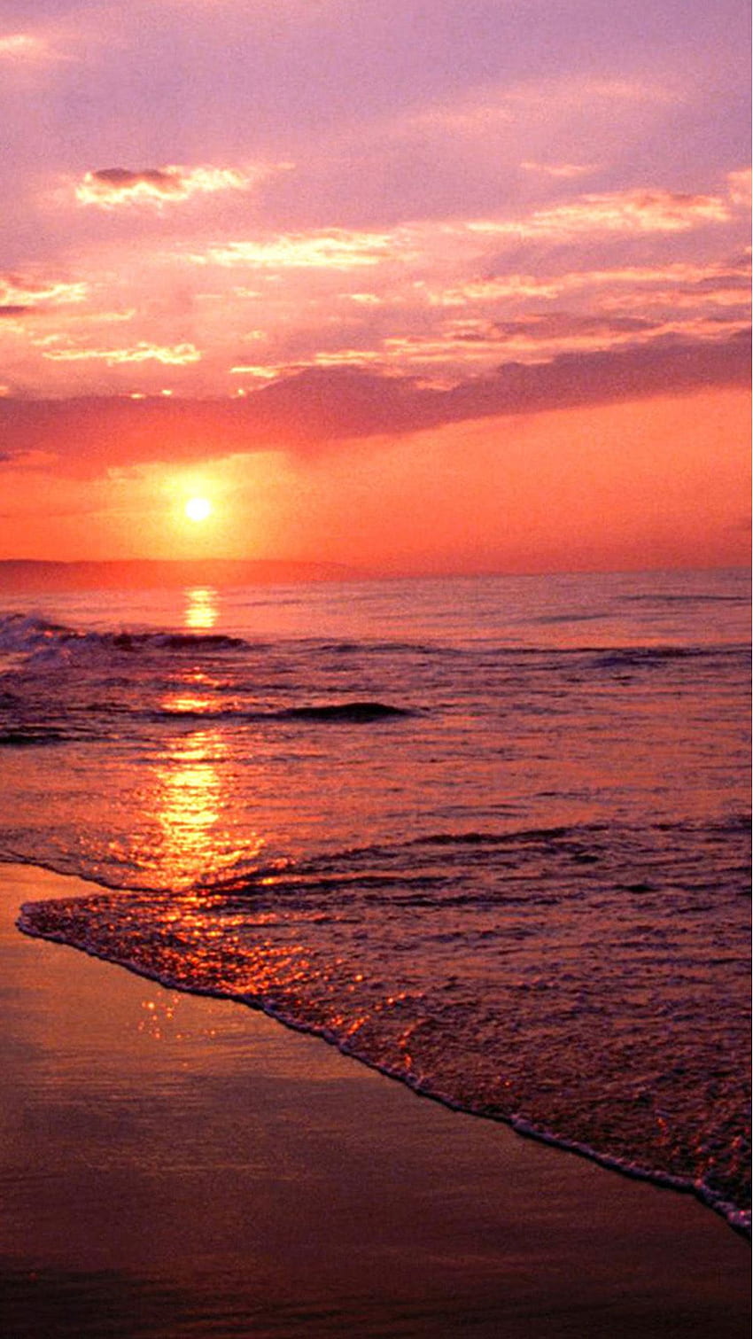 Telefono al tramonto sulla spiaggia - Novocom.top, costa del Texas Sfondo del telefono HD
