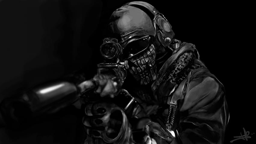 Artwork, dark, soldier, Call of Duty: Ghosts HD wallpaper