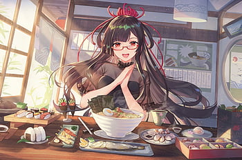 Anime girls, meganekko, glasses, black hair, kimono, Anime, HD wallpaper |  Peakpx