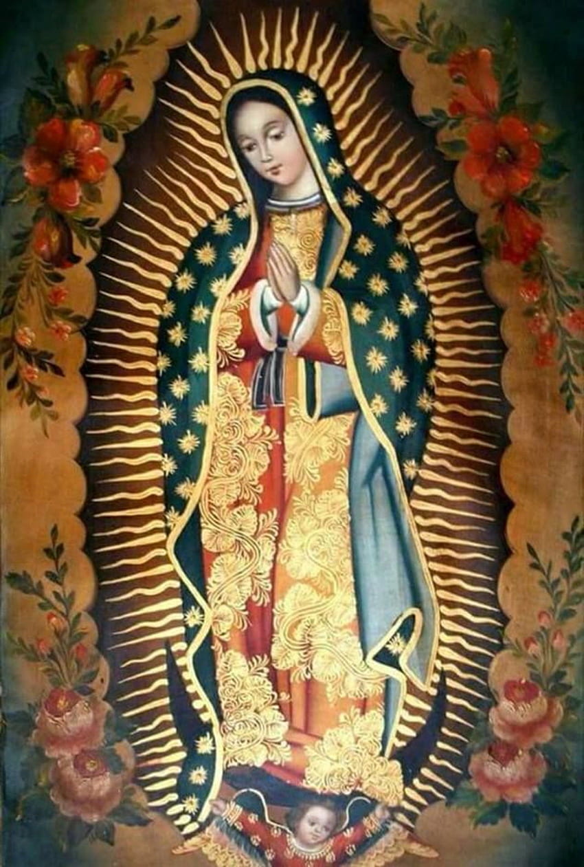 X - Virgen De Guadalupe กับ Oracion Para Casos Dificiles วอลล์เปเปอร์โทรศัพท์ HD