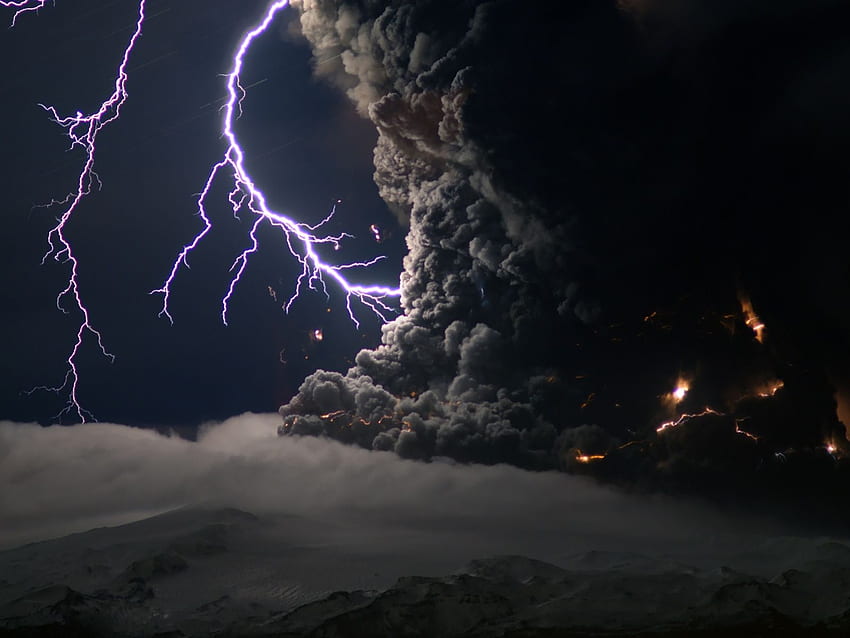 Lightning Background, Electrical Storm HD wallpaper