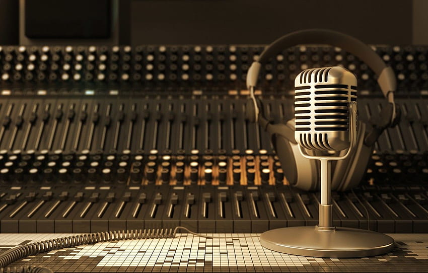 Stüdyo Mikrofonu, Eski Tip Mikro HD duvar kağıdı