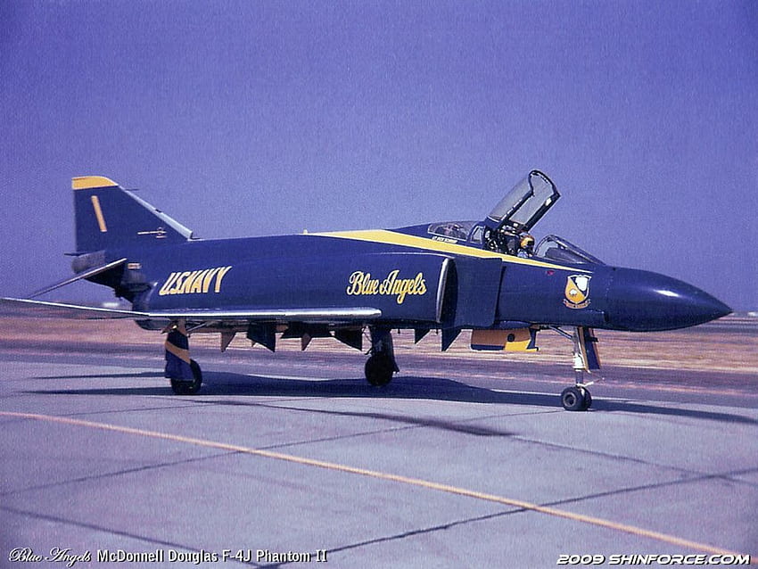 マクドネル・ダグラス F 4J ファントム II ブルーエンジェルス、アメリカ合衆国、マクドネル・ダグラス F-4 ファントム II 高画質の壁紙