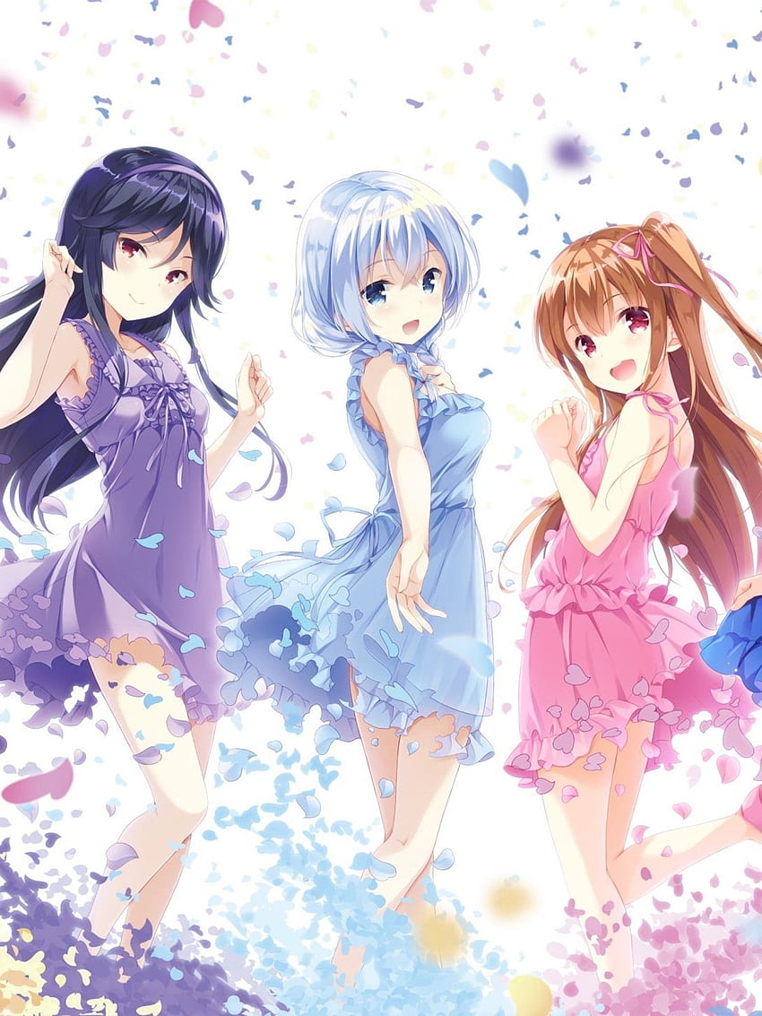 Three Anime Girl Friends Wallpapers  Wallpaper Cave