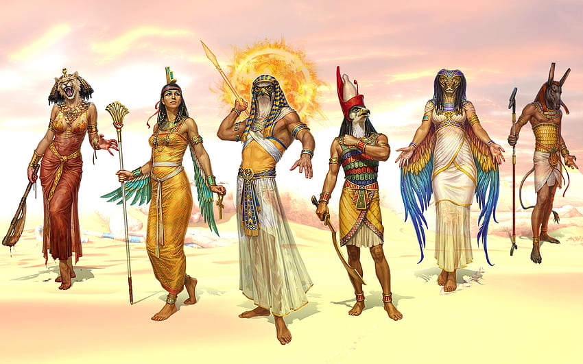 Mitologia Egípcia Isis Ra Horus Divindade Anubis Bastet - Resolução:, Horus Deus Egípcio papel de parede HD