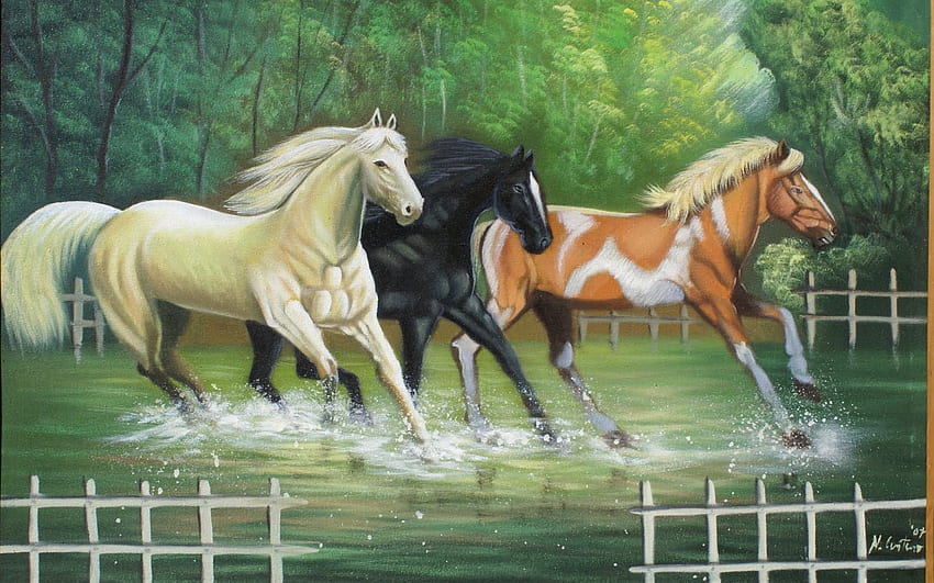 Painting . Arab Horse Painting . Cool HD wallpaper