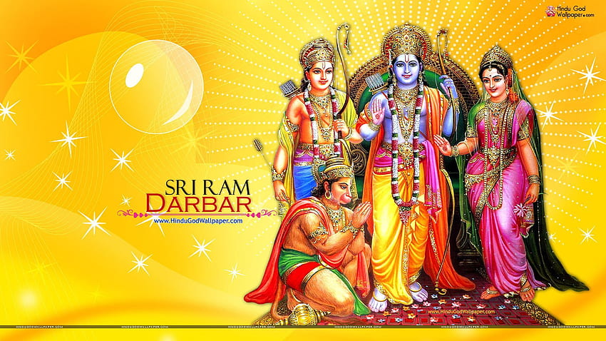 Shri Ram Darbar. Panie Ramo Tapeta HD