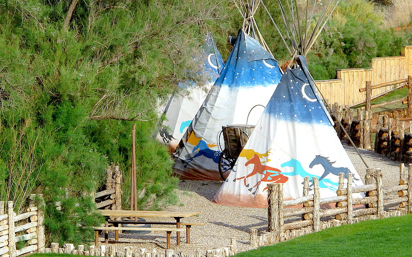 Tipi, house, tent, teepee, native american lodging, home HD wallpaper