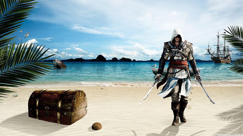 Pirate Island, the game Assassin's Creed HD wallpaper