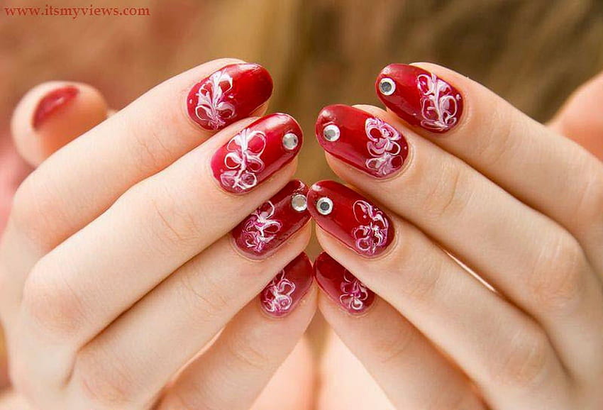 Nail Art by Robin Moses: red nails