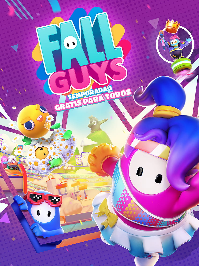 Fall Guys 무료! S1, Competitivo, 비디오 게임 HD 전화 배경 화면