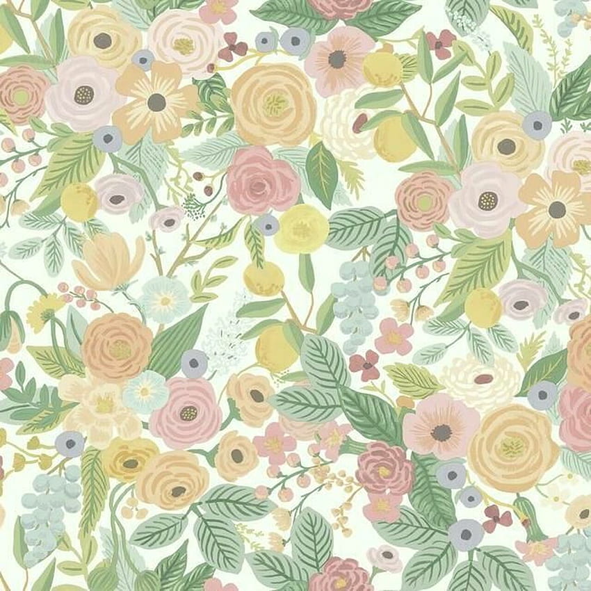Garden Party, Pastel Color Floral HD phone wallpaper