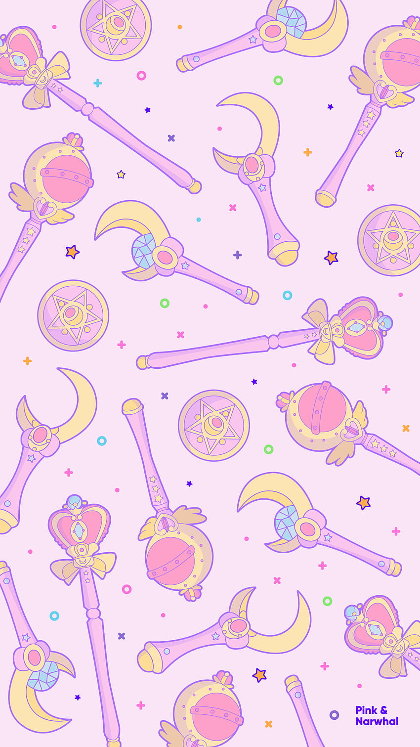 Pembe & Narwhal, Sailor Moon Pink HD telefon duvar kağıdı
