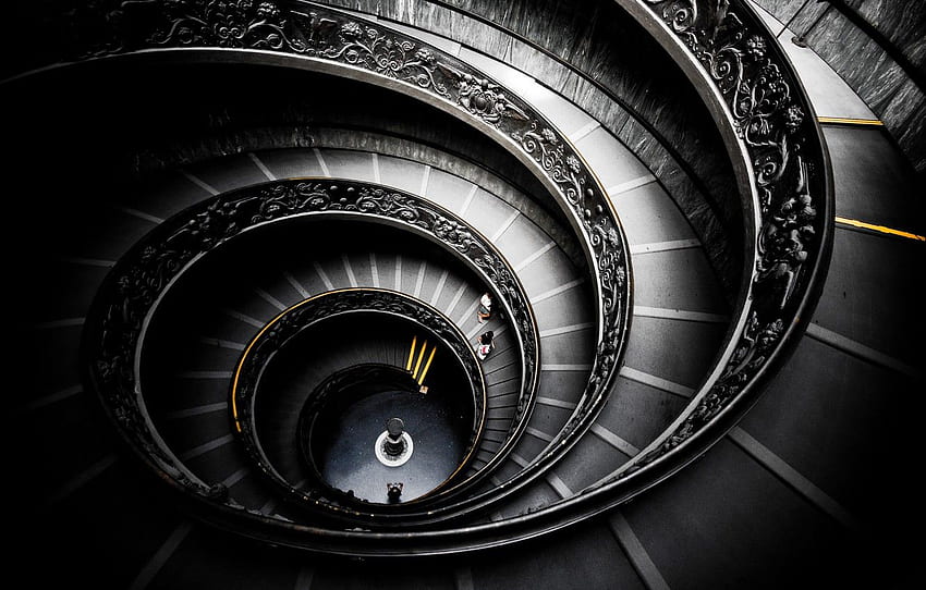 design, spiral, structure, stairs, Museum, helix, to spiral, stairway, spiral staircase, to go around, nutrena, pull, great, high, art deco, staircase for , section интерьеÑ HD wallpaper