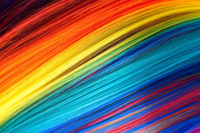Kolorowe nici, wielokolorowe, abstrakcja Tapeta HD