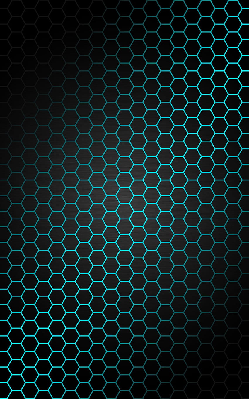 Blue, Hexagon Tech HD phone wallpaper