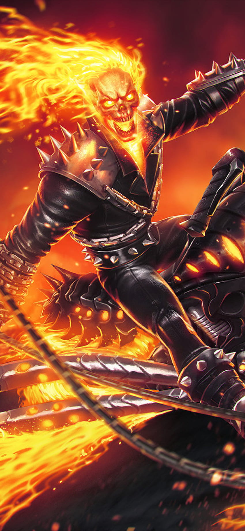Marvel Contest Of Champions Ghost Rider HD phone wallpaper