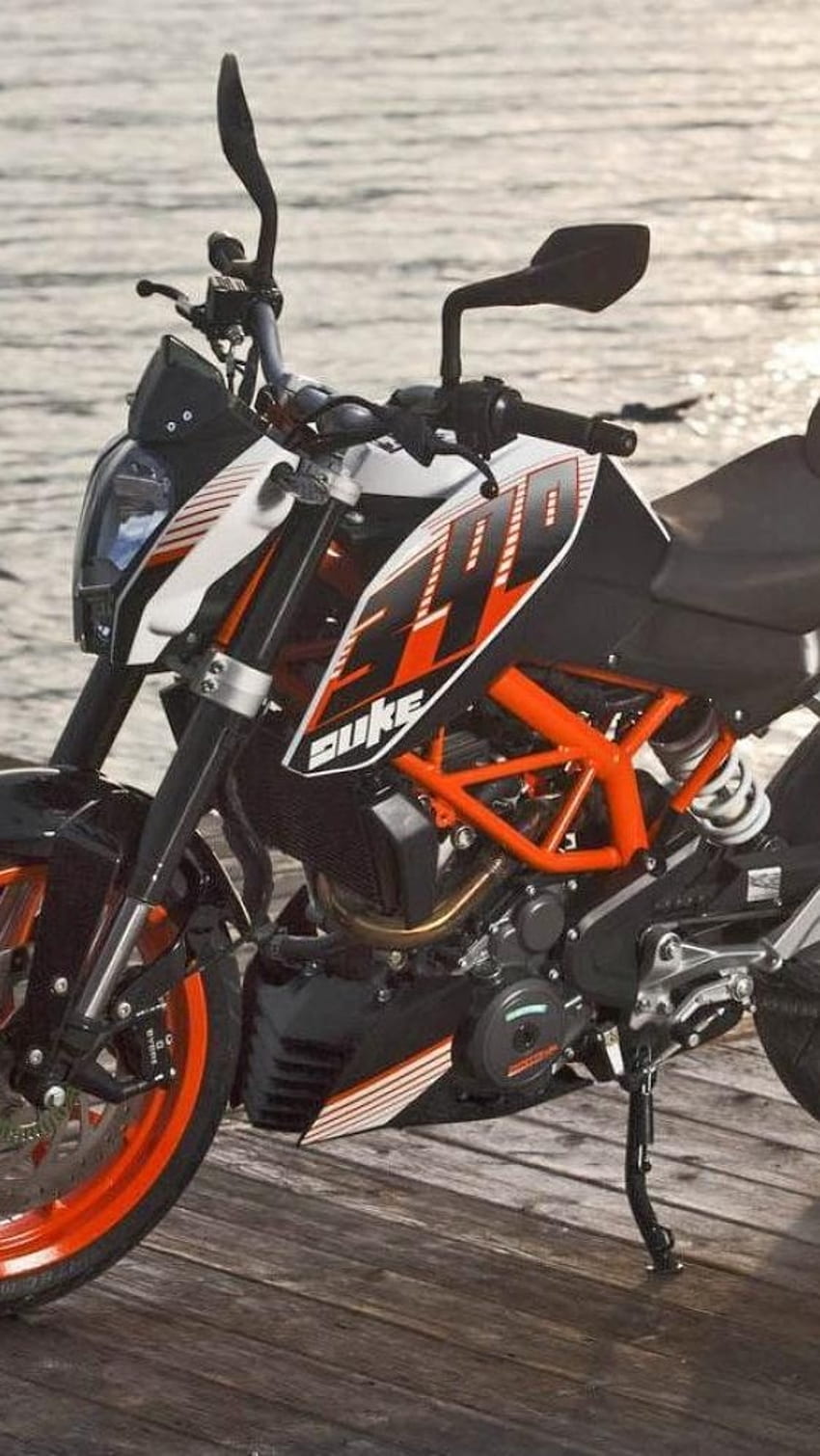 Ktm Duke 390, Wooden Bridge, Background HD phone wallpaper | Pxfuel