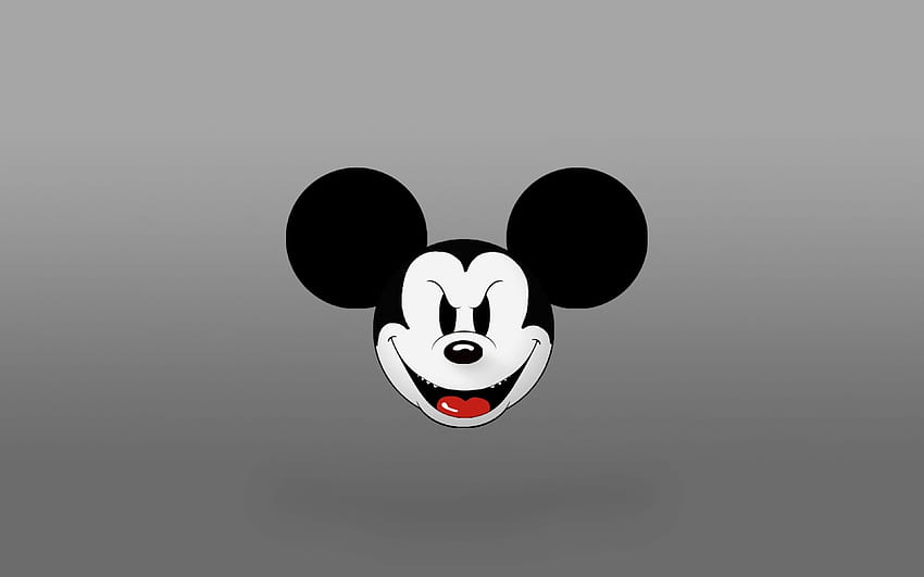Mickey Mouse Oreilles malveillantes Bouche Langue Fond Fond d'écran HD