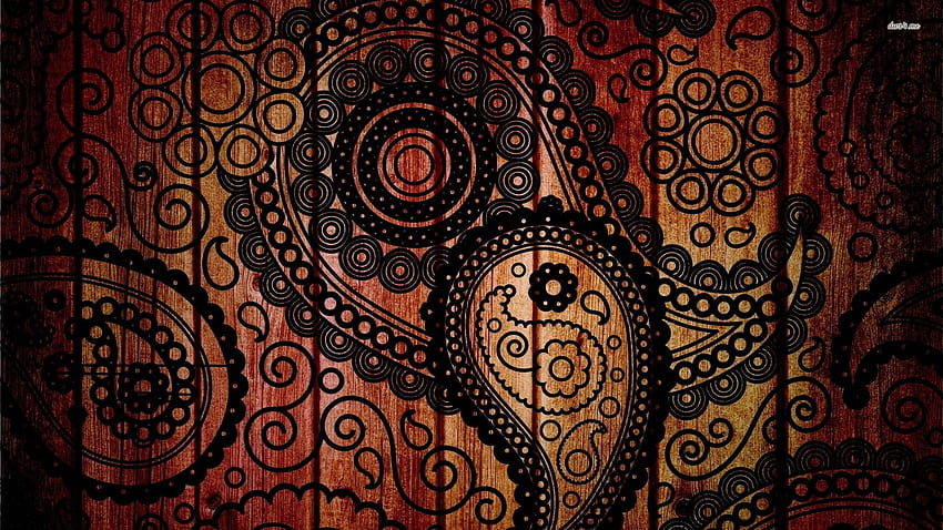 Paisley pattern . Abstract art , Paisley , Art, Brown Paisley HD wallpaper