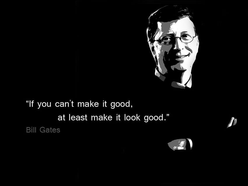 Bill Gates Collection, citations célèbres Fond d'écran HD