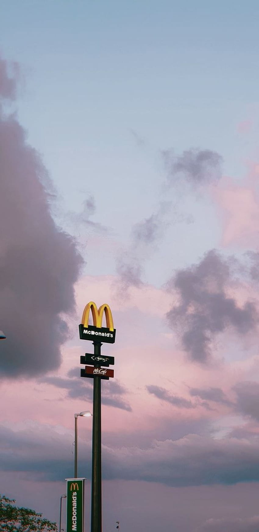McDonald's, aesthetic, clouds and grunge -, Aesthetic McDonal's HD phone wallpaper